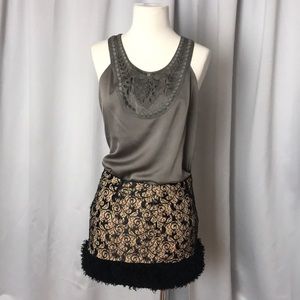 Banana republic blouse olive gray color loose